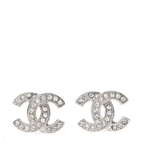 coco chanel earrings silver|Chanel long earrings price.